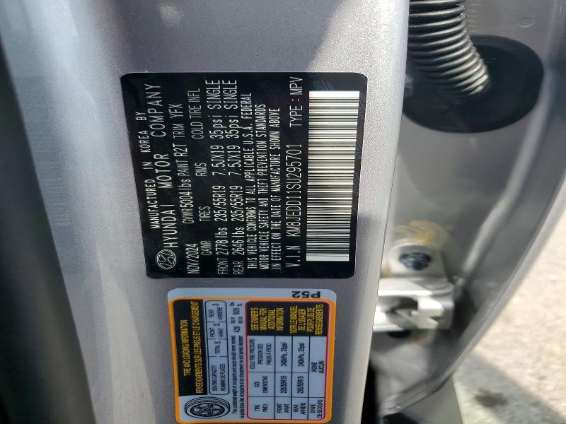 56240596 :رقم المزاد ، KM8JEDD11SU295701 vin ، 2025 Hyundai Tucson مزاد بيع