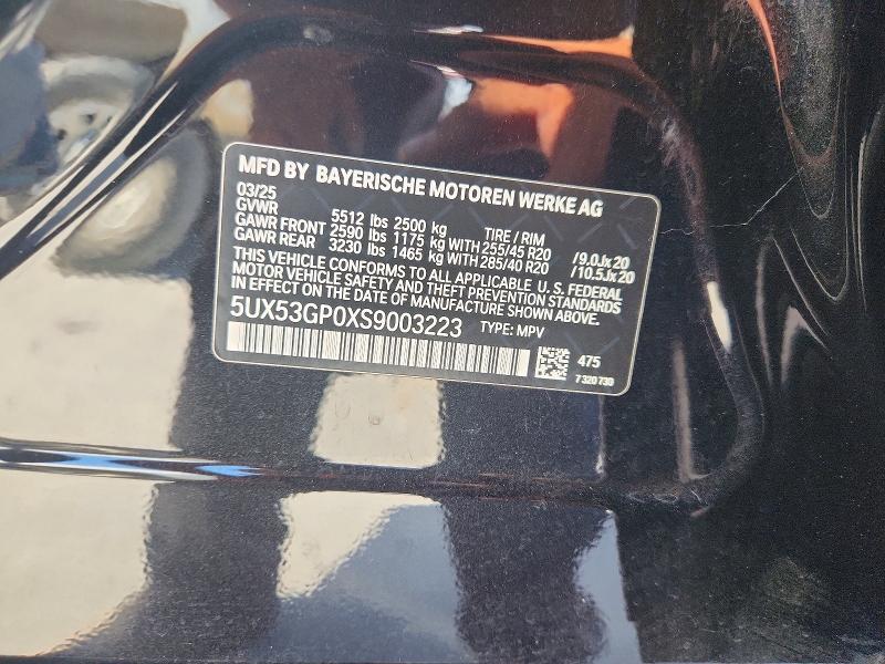 Продажа на аукционе авто 2025 Bmw X3, vin: 5UX53GP0XS9003223, номер лота: 56681436