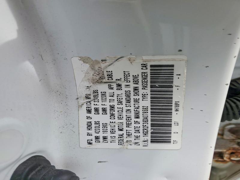Aukcja sprzedaży 2013 Honda Accord, vin: 1HGCR2F38DA078592, numer aukcji: 57201736