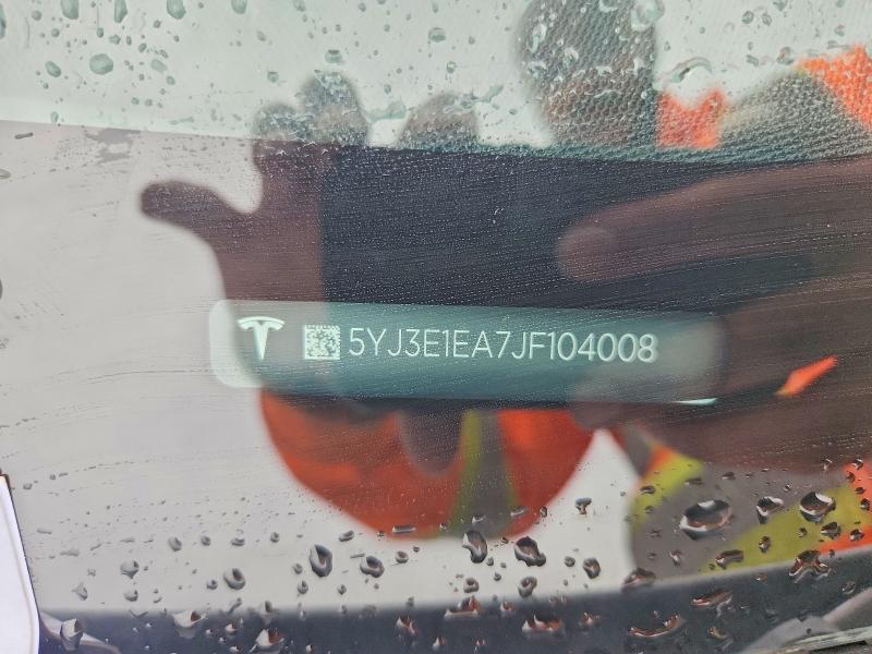 Продажа на аукционе авто 2018 Tesla Model 3, vin: 5YJ3E1EA7JF104008, номер лота: 57887856