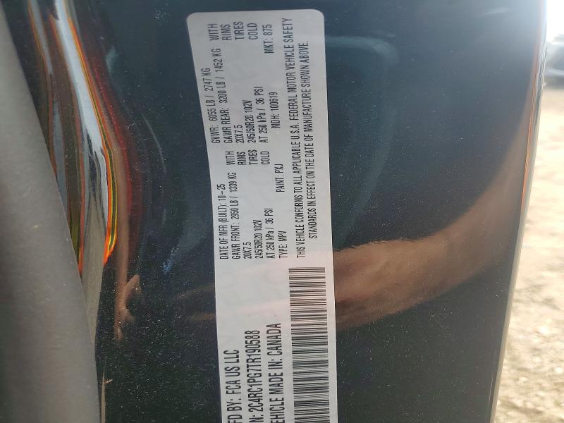 Продажа на аукционе авто 2026 Chrysler Pacifica, vin: 2C4RC1PG7TR190588, номер лота: 56627956
