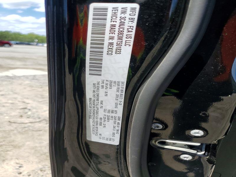 2021 Jeep Compass მანქანა იყიდება აუქციონზე, vin: 3C4NJCBB3MT501833, აუქციონის ნომერი: 54647616