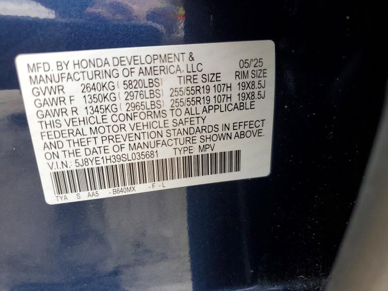 Aukcja sprzedaży 2025 Acura Mdx, vin: 5J8YE1H39SL035681, numer aukcji: 57388496