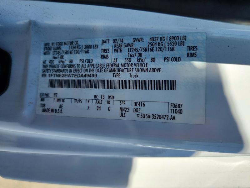 Aukcja sprzedaży 2014 Ford Econoline, vin: 1FTNE2EW7EDA49499, numer aukcji: 56450336