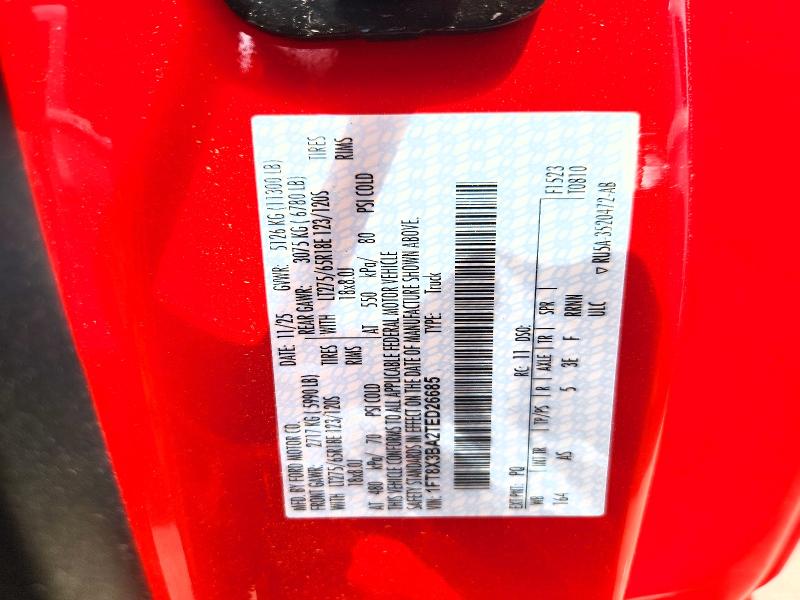 2026 Ford F350 მანქანა იყიდება აუქციონზე, vin: 1FT8X3BA2TED26685, აუქციონის ნომერი: 56961156