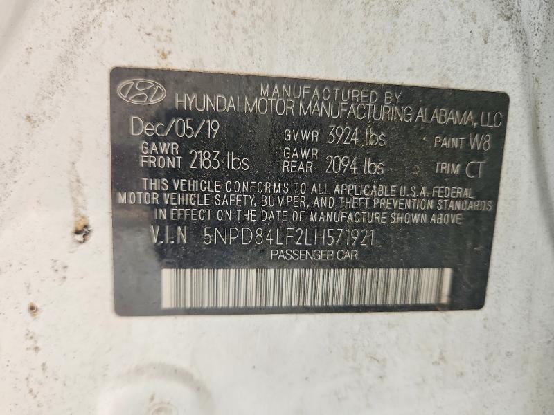 Aukcja sprzedaży 2020 Hyundai Elantra, vin: 5NPD84LF2LH571921, numer aukcji: 58700896