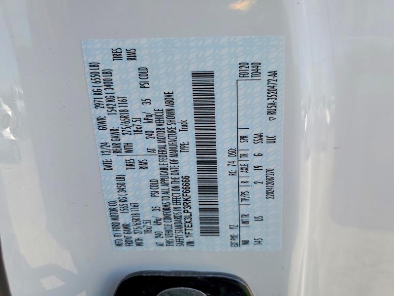 Продажа на аукционе авто 2024 Ford F150, vin: 1FTEX3LP3RKF66666, номер лота: 55598976