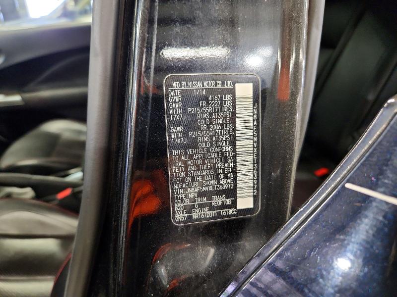 58057386 :رقم المزاد ، JN8AF5MVXET363972 vin ، 2014 Nissan Juke مزاد بيع