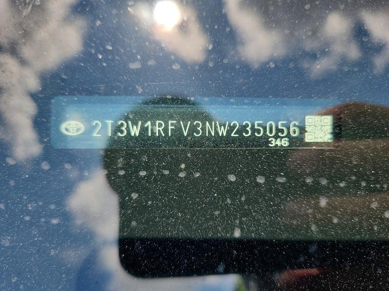 Продаж на аукціоні авто 2022 Toyota Rav4, vin: 2T3W1RFV3NW235056, номер лоту: 56717206