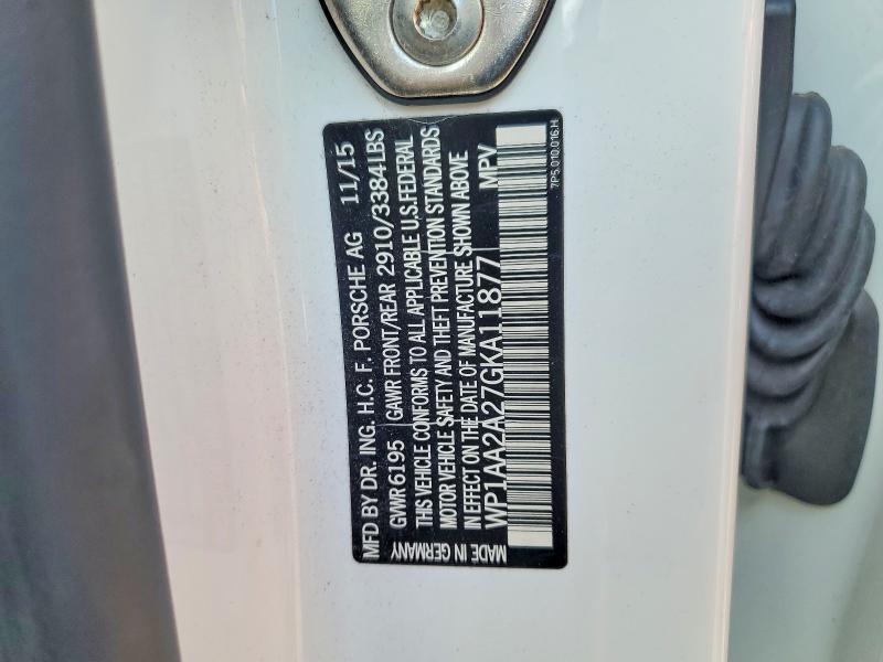 Aukcja sprzedaży 2016 Porsche Cayenne, vin: WP1AA2A27GKA11877, numer aukcji: 55283796