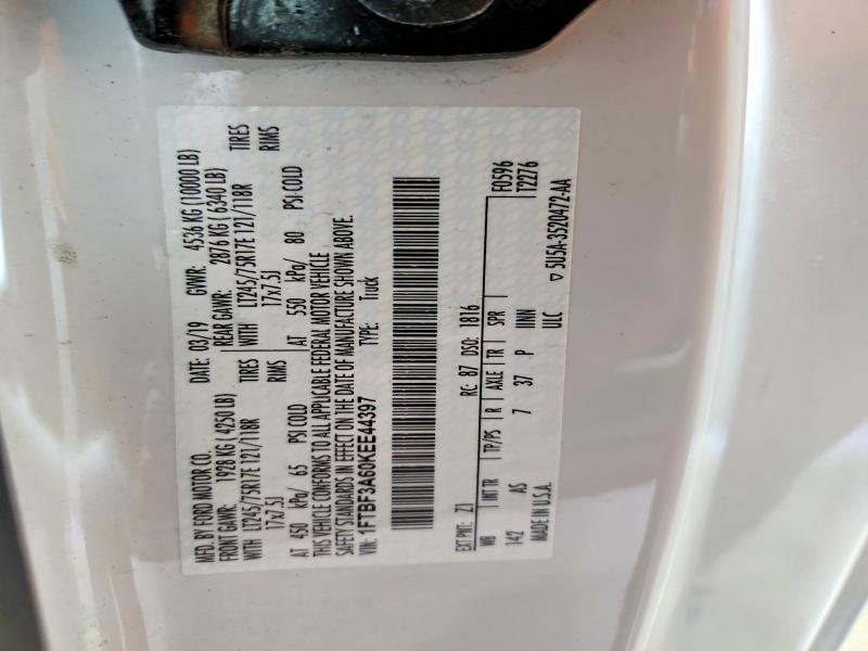 Продажа на аукционе авто 2019 Ford F350, vin: 1FTBF3A60KEE44397, номер лота: 58002226