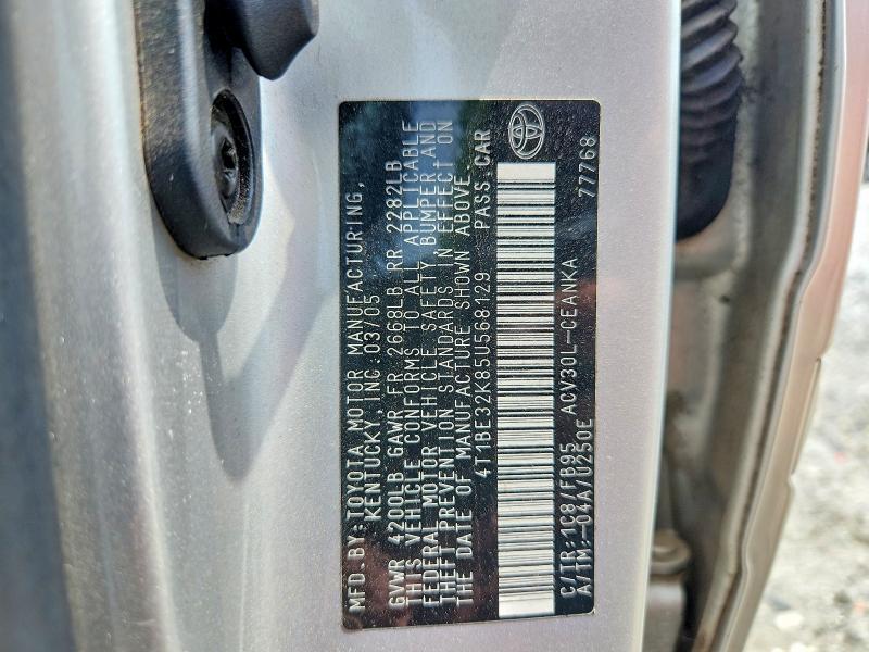 Aukcja sprzedaży 2005 Toyota Camry, vin: 4T1BE32K85U568129, numer aukcji: 57006846