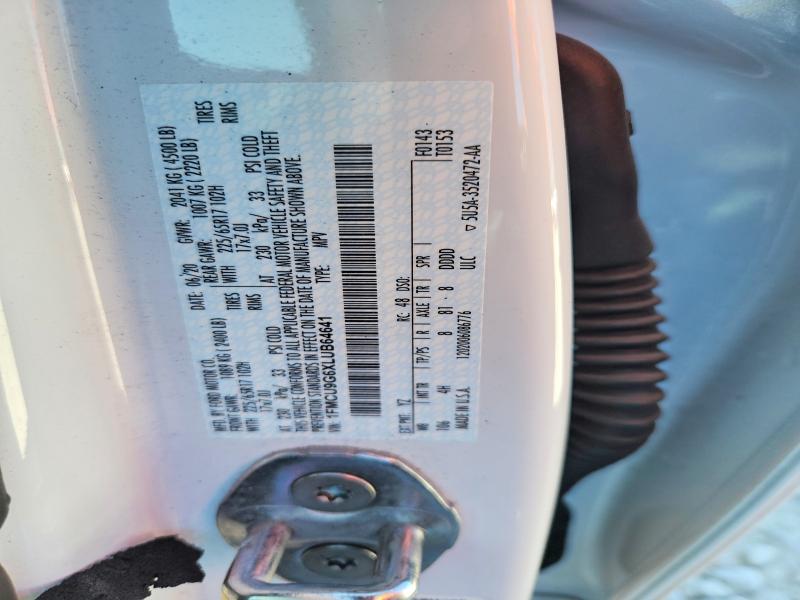 Продажа на аукционе авто 2020 Ford Escape, vin: 1FMCU9G6XLUB64641, номер лота: 55715606