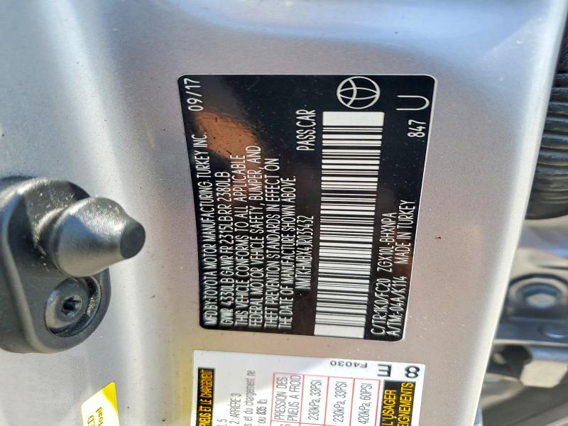 Aukcja sprzedaży 2018 Toyota C-hr, vin: NMTKHMBX4JR035432, numer aukcji: 55460356