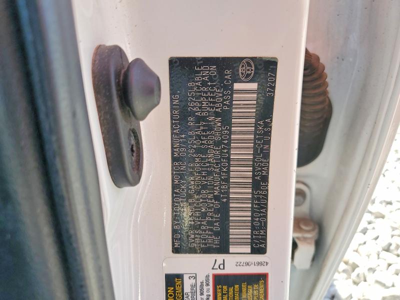 Auction sale of the 2015 Toyota Camry, vin: 4T1BF1FK0FU474095, lot number: 55336366