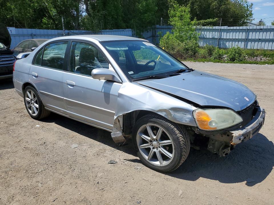 2001 Honda Civic მანქანა იყიდება აუქციონზე, vin: 2HGES16691H918524, აუქციონის ნომერი: 55930806