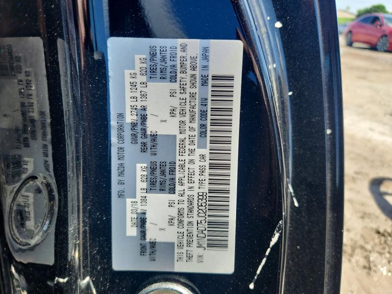 56259466 :رقم المزاد ، JM1NDAD75J0205399 vin ، 2018 Mazda Mx-5 Miata مزاد بيع