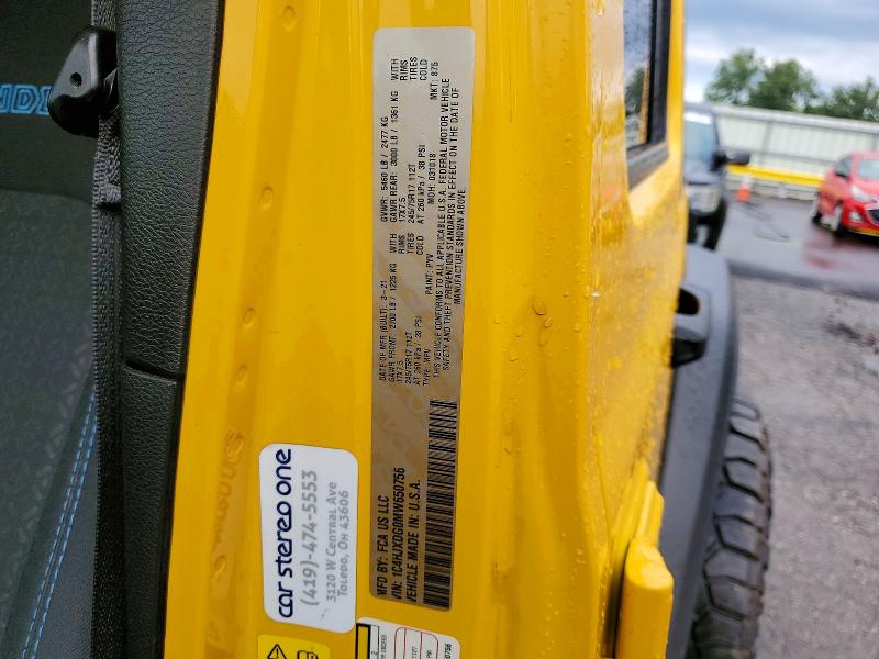 2021 Jeep Wrangler Unlimited მანქანა იყიდება აუქციონზე, vin: 1C4HJXDG0MW650756, აუქციონის ნომერი: 58723756
