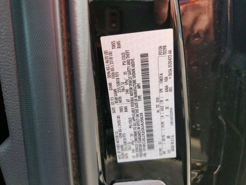 Продаж на аукціоні авто 2016 Ford Escape, vin: 1FMCU0JX2GUA35635, номер лоту: 56603506
