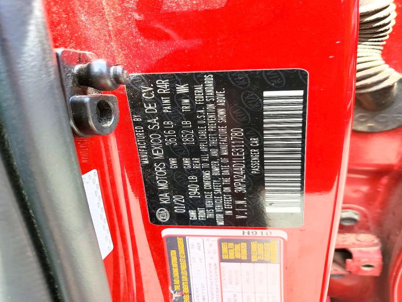Продажа на аукционе авто 2020 Kia Rio, vin: 3KPA24AD1LE311780, номер лота: 57006936