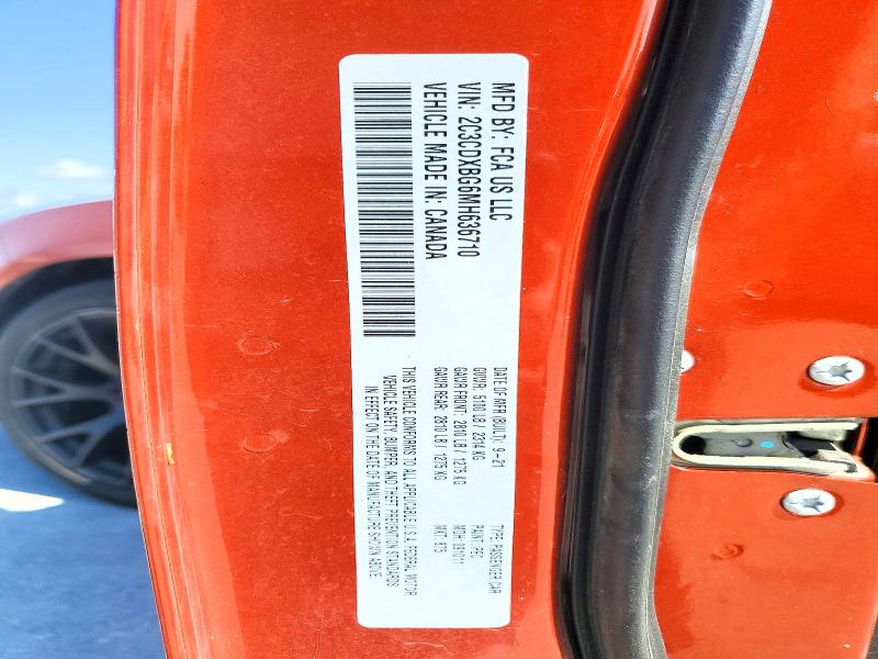 2021 Dodge Charger მანქანა იყიდება აუქციონზე, vin: 2C3CDXBG6MH636710, აუქციონის ნომერი: 56245486