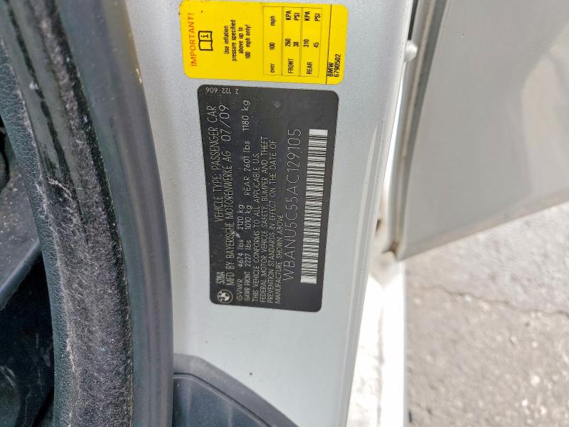 Продаж на аукціоні авто 2010 Bmw 528, vin: WBANU5C55AC129105, номер лоту: 58532196