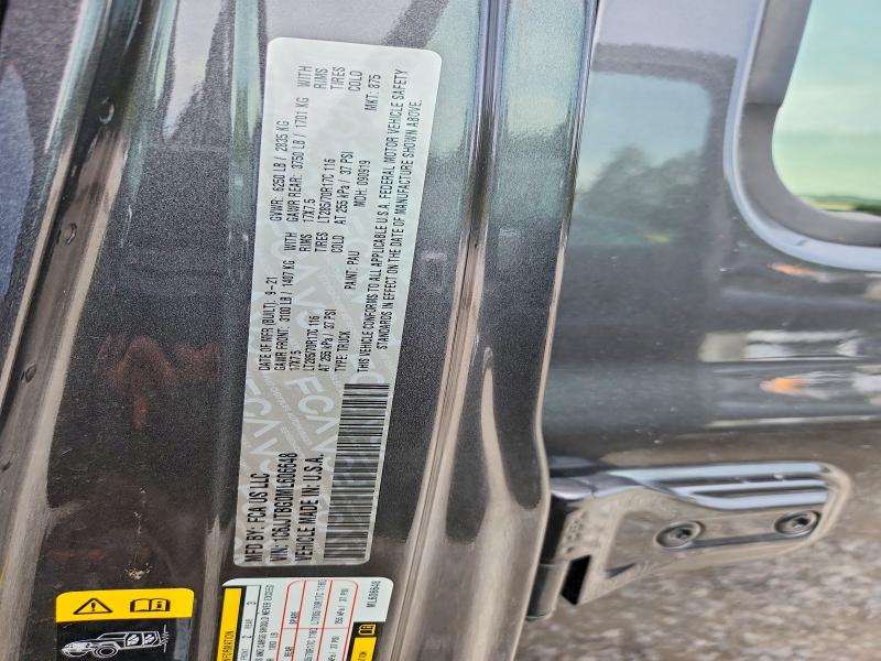 Продажа на аукционе авто 2021 Jeep Gladiator, vin: 1C6JJTBG0ML606648, номер лота: 57006456