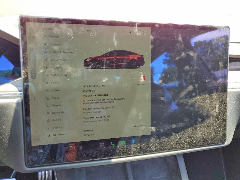 Продажа на аукционе авто 2021 Tesla Model S, vin: 5YJSA1E59MF441861, номер лота: 57868216