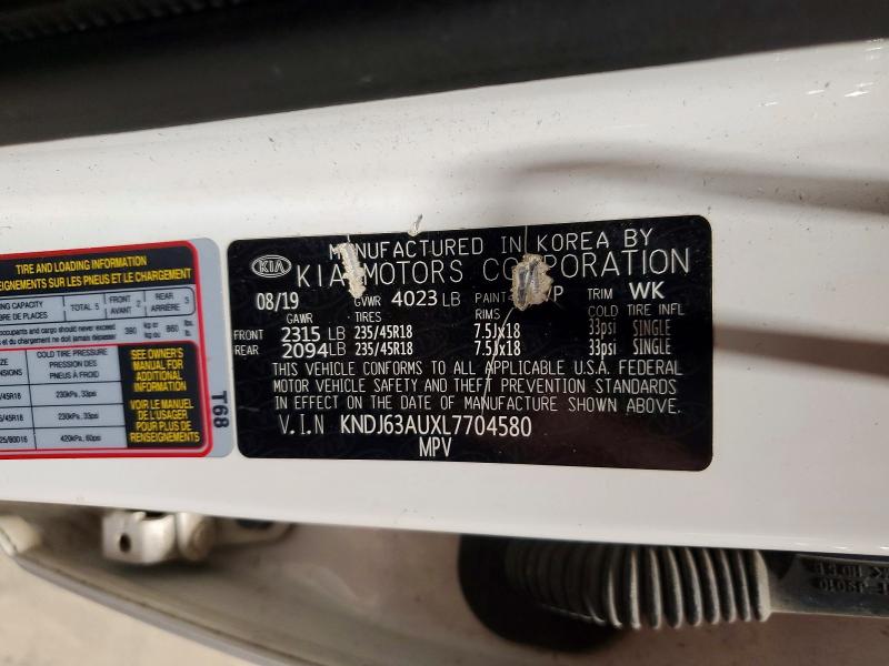 Aukcja sprzedaży 2020 Kia Soul, vin: KNDJ63AUXL7704580, numer aukcji: 58383866
