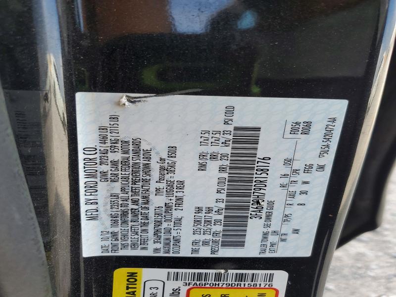 56865006 :رقم المزاد ، 3FA6P0H79DR158176 vin ، 2013 Ford Fusion مزاد بيع