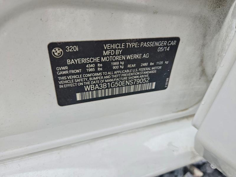 55357026 :رقم المزاد ، WBA3B1G50ENS79052 vin ، 2014 Bmw 320 مزاد بيع