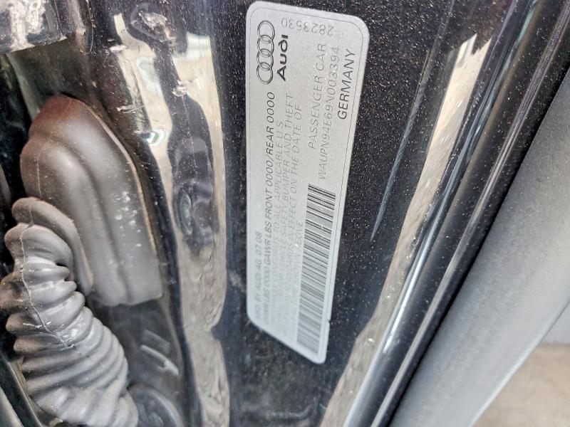 Aukcja sprzedaży 2009 Audi S8, vin: WAUPN94E69N003394, numer aukcji: 56934286