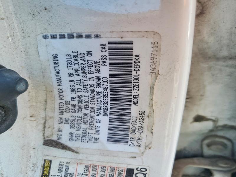 Aukcja sprzedaży 2005 Toyota Corolla, vin: 1NXBR32E85Z487100, numer aukcji: 55810836