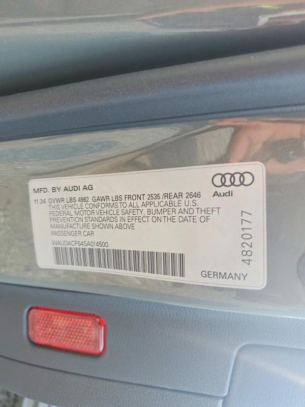 Продажа на аукционе авто 2025 Audi A5, vin: WAUDACF54SA014500, номер лота: 59136466