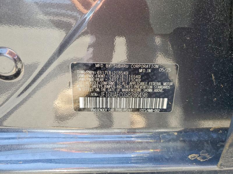 Продажа на аукционе авто 2025 Subaru Impreza, vin: JF1GUAFC0S8286498, номер лота: 57274206