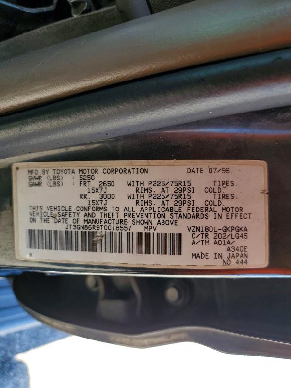 Auction sale of the 1996 Toyota 4runner, vin: JT3GN86R9T0018557, lot number: 56701766