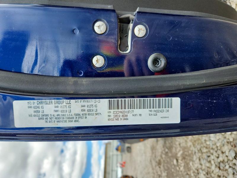 2014 Dodge Challenger მანქანა იყიდება აუქციონზე, vin: 2C3CDYAG2EH187177, აუქციონის ნომერი: 57495476