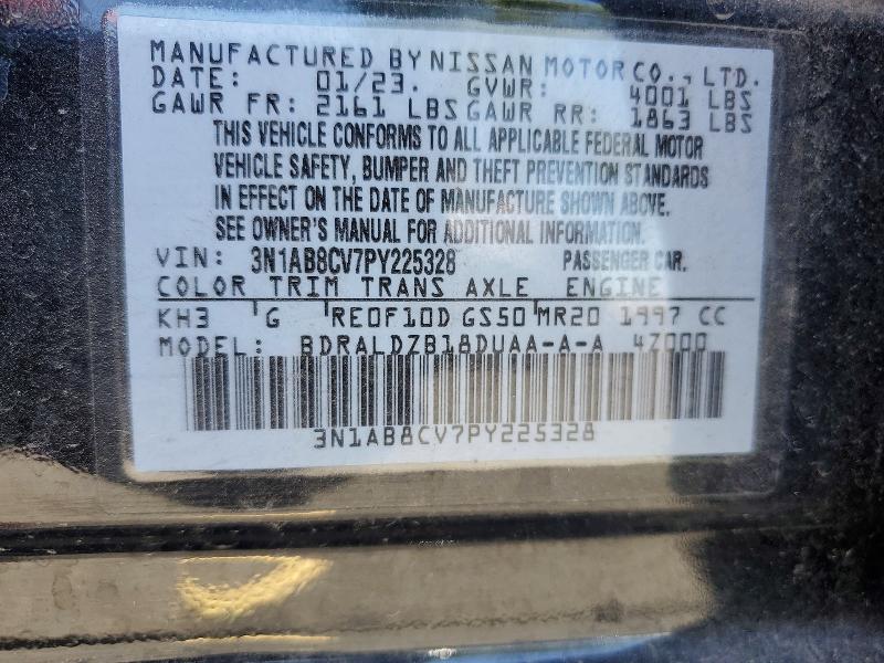 57786566 :رقم المزاد ، 3N1AB8CV7PY225328 vin ، 2023 Nissan Sentra مزاد بيع