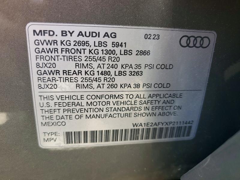 Продажа на аукционе авто 2023 Audi Q5 E, vin: WA1E2AFYXP2111442, номер лота: 55533376