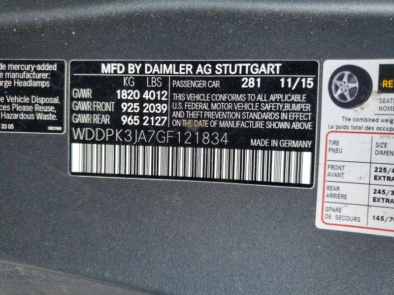 Продаж на аукціоні авто 2016 Mercedes-benz Slk, vin: WDDPK3JA7GF121834, номер лоту: 57380586