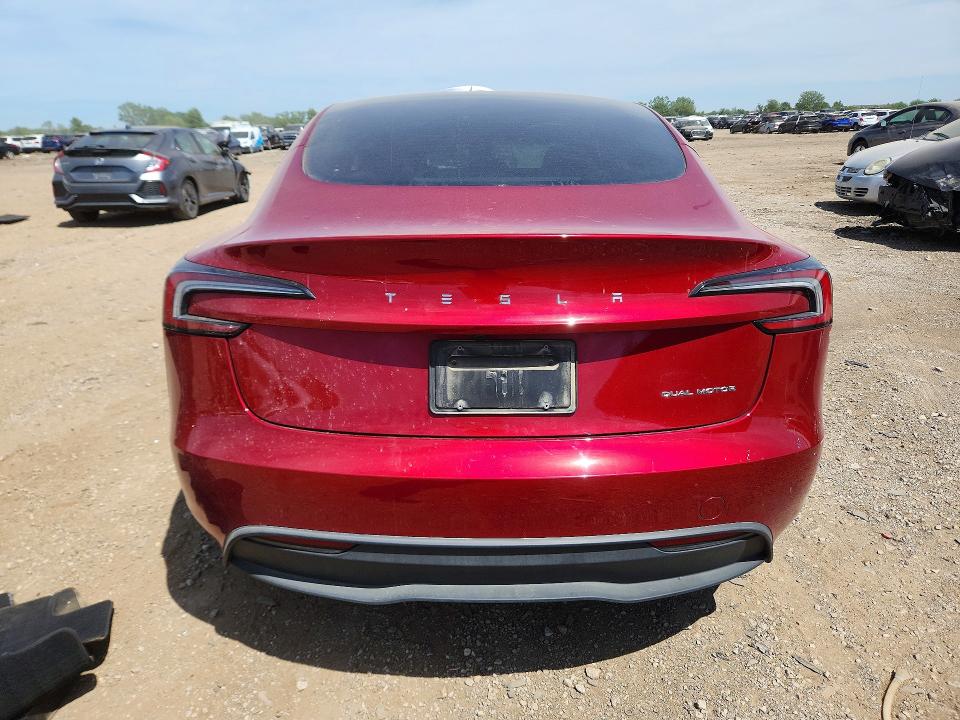 2025 Tesla Model 3 მანქანა იყიდება აუქციონზე, vin: 5YJ3E1EB3SF938187, აუქციონის ნომერი: 55884566