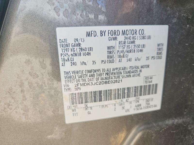 Продажа на аукционе авто 2013 Ford Edge, vin: 2FMDK3JC2DBE02821, номер лота: 56946336