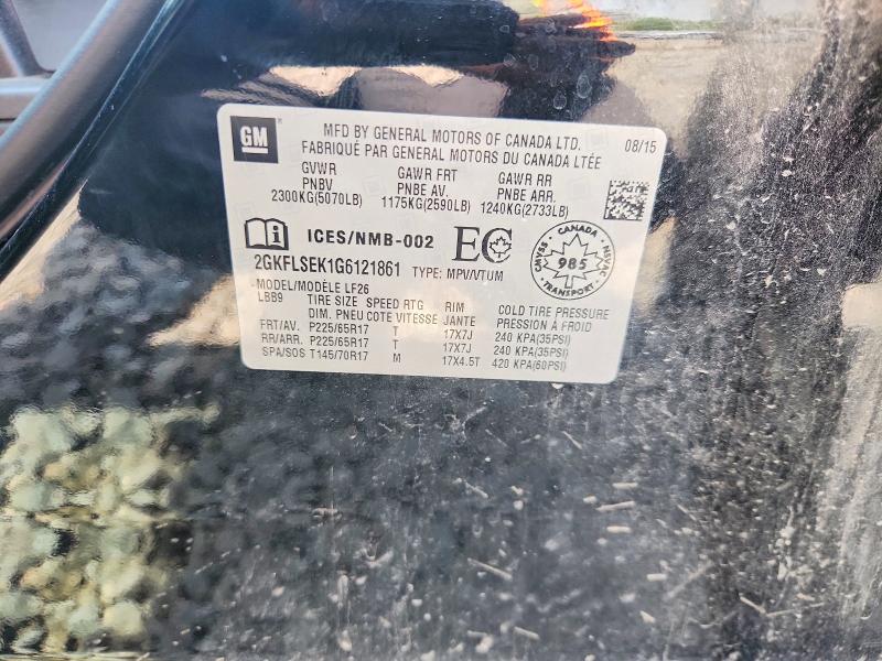 56086496 :رقم المزاد ، 2GKFLSEK1G6121861 vin ، 2016 Gmc Terrain مزاد بيع