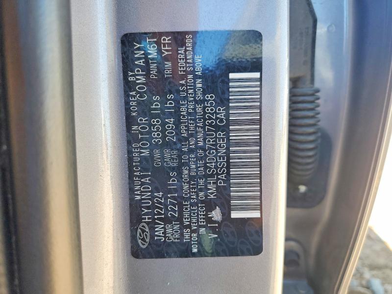 55613926 :رقم المزاد ، KMHLS4DG7RU732858 vin ، 2024 Hyundai Elantra مزاد بيع