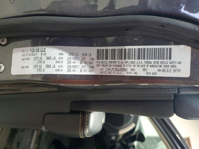 Продажа на аукционе авто 2016 Jeep Cherokee, vin: 1C4PJMCS8GW359961, номер лота: 57703966