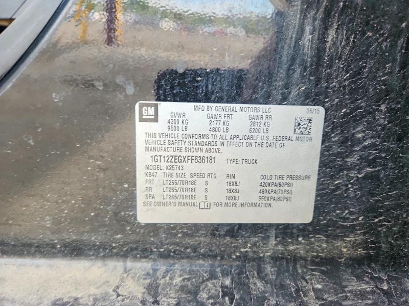Продажа на аукционе авто 2015 Gmc Sierra, vin: 1GT12ZEGXFF636181, номер лота: 55697016