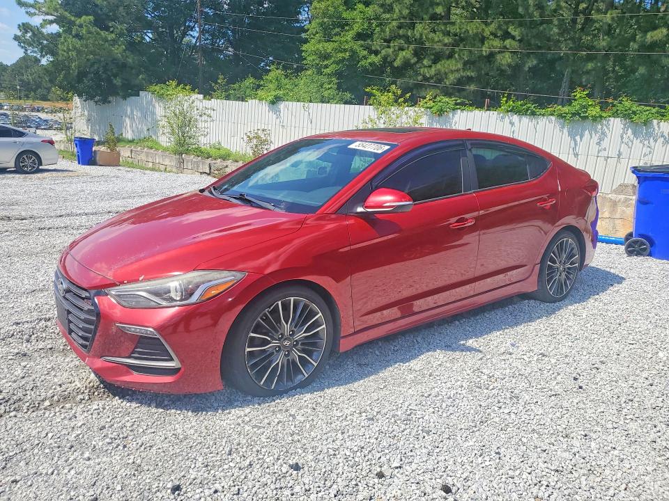 2018 Hyundai Elantra მანქანა იყიდება აუქციონზე, vin: KMHD04LB7JU591343, აუქციონის ნომერი: 55427706