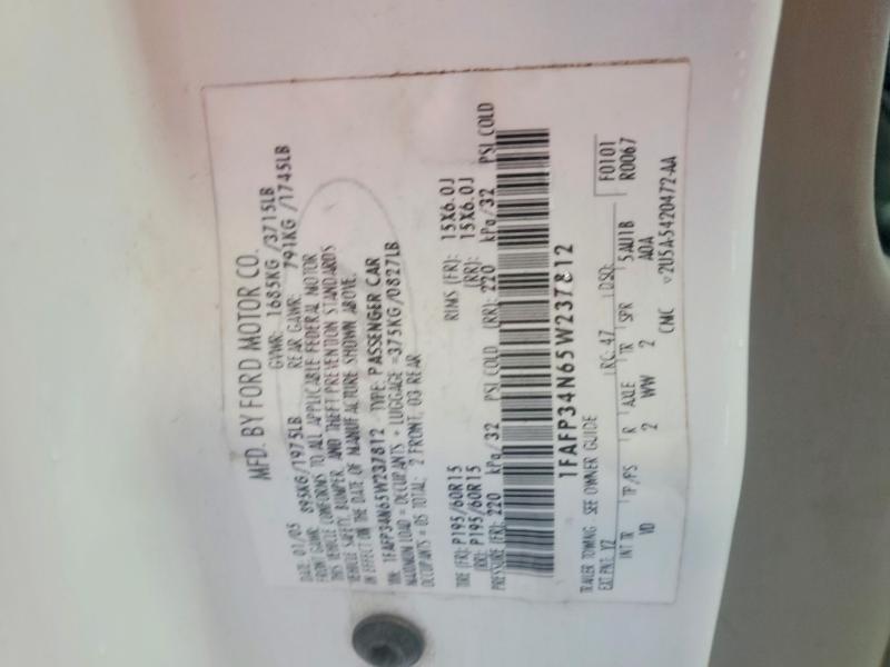 Продажа на аукционе авто 2005 Ford Focus, vin: 1FAFP34N65W237812, номер лота: 58439676