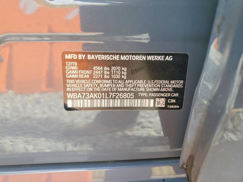 Aukcja sprzedaży 2020 Bmw 228xi, vin: WBA73AK01L7F26805, numer aukcji: 59170496