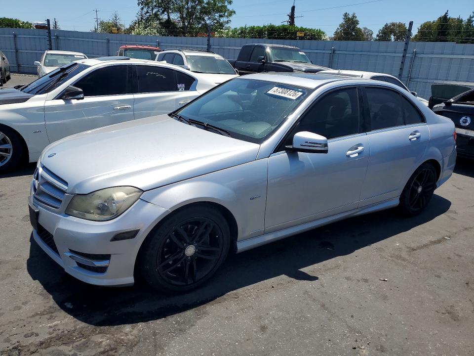 Auction sale of the 2012 Mercedes-benz C, vin: WDDGF4HB3CR234858, lot number: 57308126